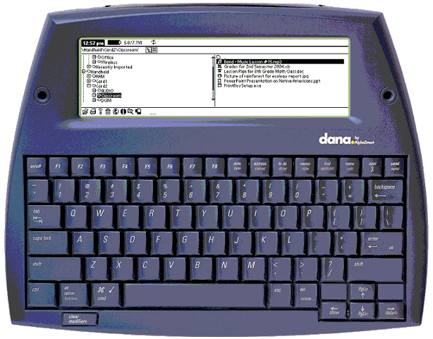 FilePoint on Alphasmart Dana