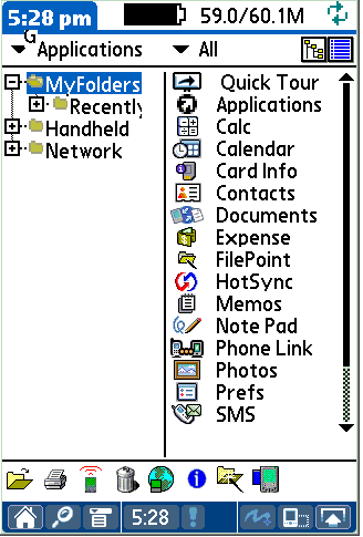 FilePoint on Tungsten T3