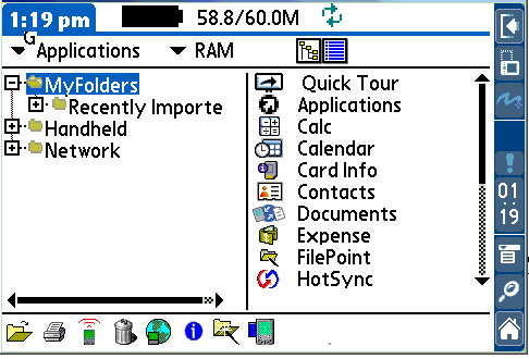 FilePoint on Tungsten T3